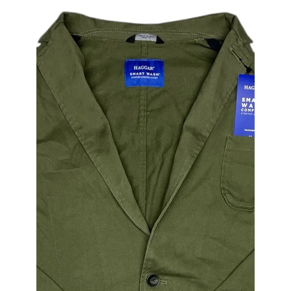 Haggar Women’s Smart Wash Jacket L 44/46 Slim Fit Stretch NWT $175 MSRP